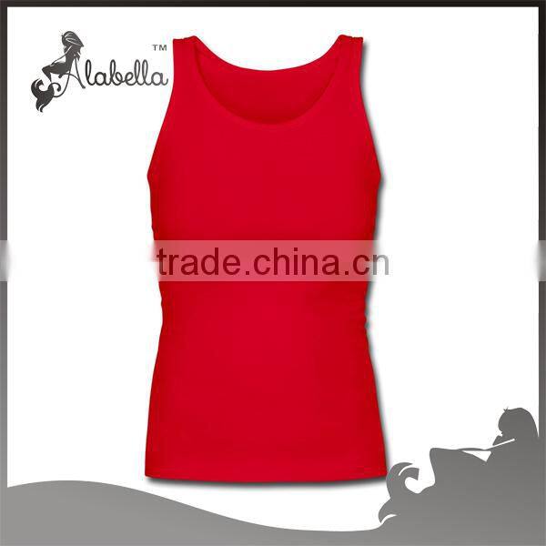 Plain tank top of customized design with lighter print logo