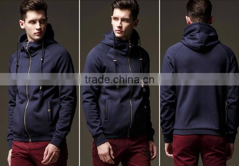 High Fashion sport uniform customize causal winter zip-up Sweatshirt Hoody for Men