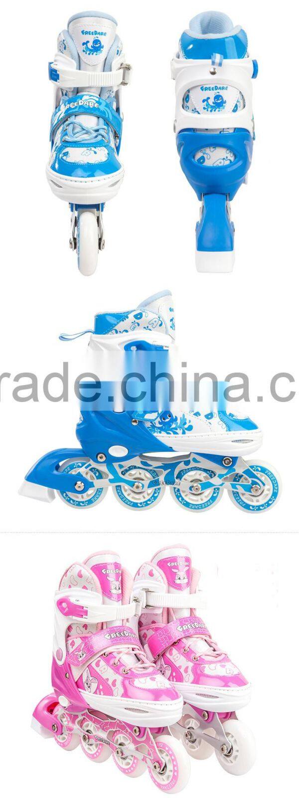 adjustable secure children inline skating wheels roller