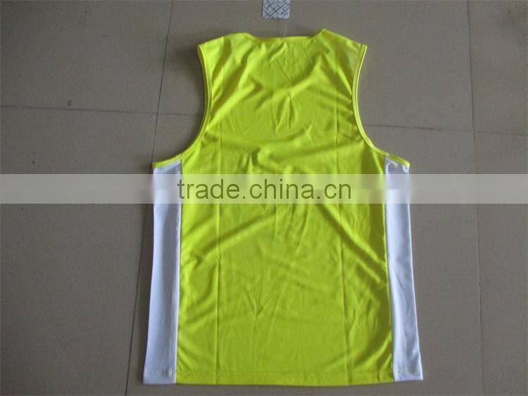 Quick dry fit running singlet with sublimated printing, running tanks for mens and ladies