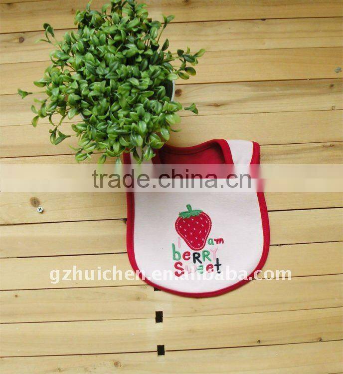 babies clothes cute emobroider waterproof bibs