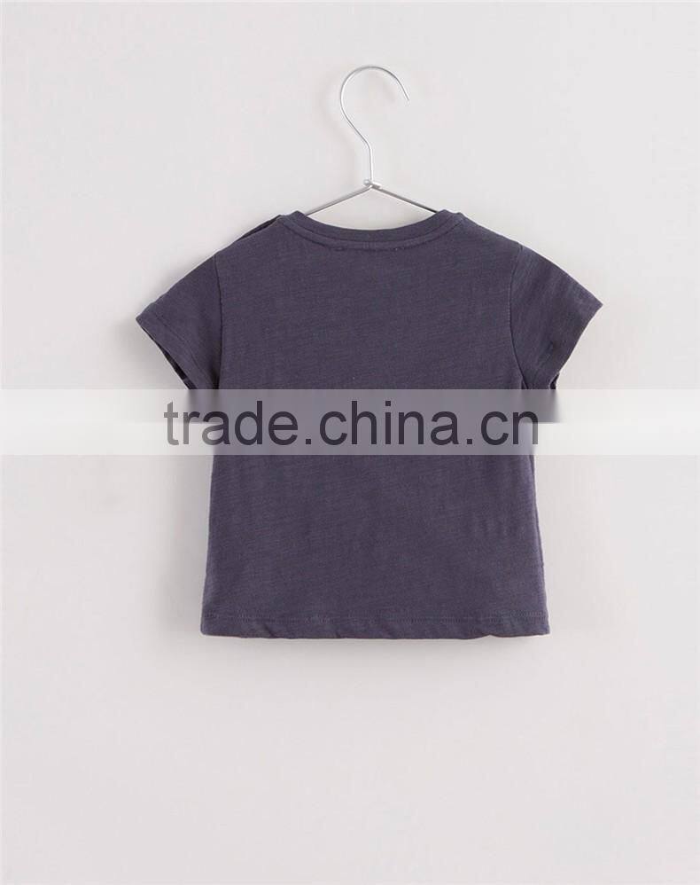 hot sale wholesale top baby unisex t shirt made in China with printing pattern