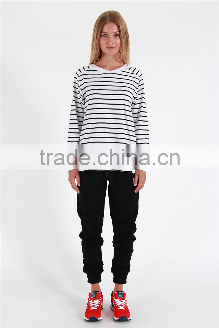 China suppliers black plain sweat pants ladies jogger trousers for women