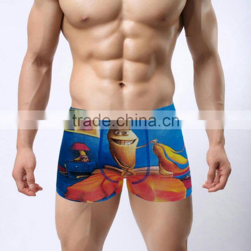 2016 New Style Men Brand of high Quality Underwear Cotton Print Classic Male Boxer