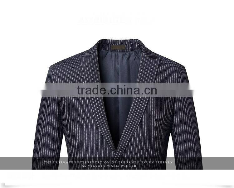 European Men'S Stripe Arrow Lapel Fashion Suit Jacket Blazer For Men
