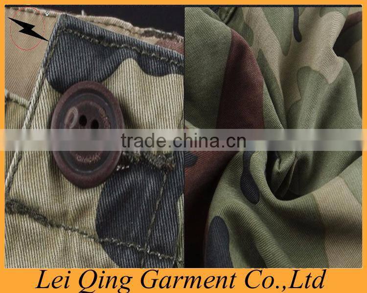Mens high quality red wholesale camouflage pants