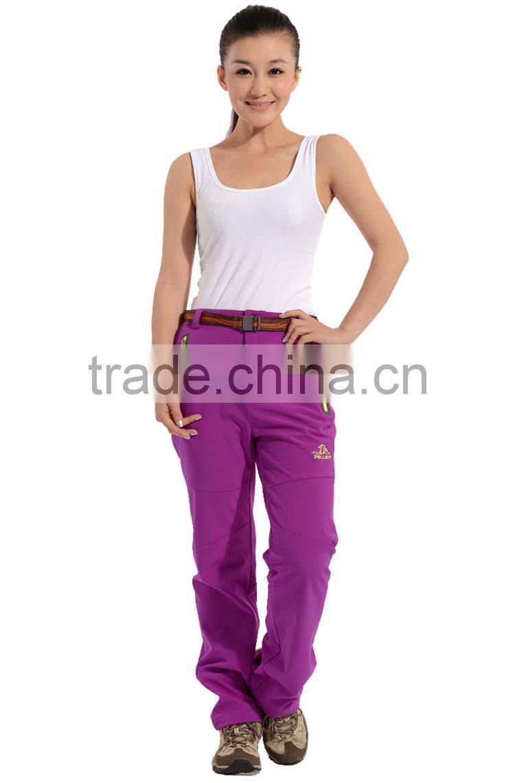 Outdoor Water Repellent Womens Softshell Trousers