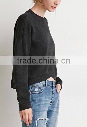 In 2015 the spring and autumn period and the new classic irregular loose long-sleeved cotton fleece