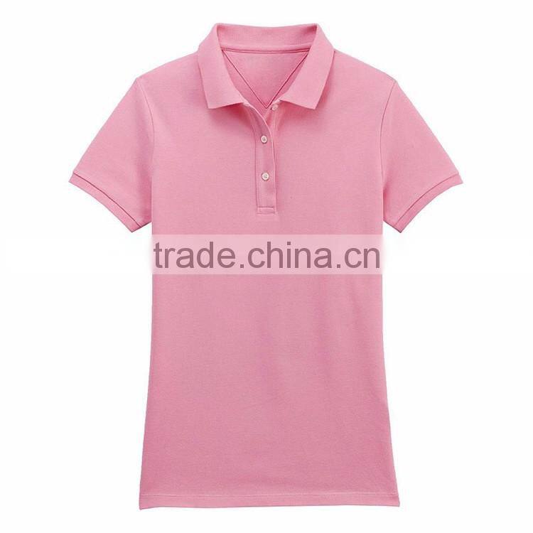 Wholesale latest slim fit blank polo shirts cheap plain girls tshirt