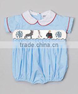 Frozen smocked boy bubble for infant toddler 2014