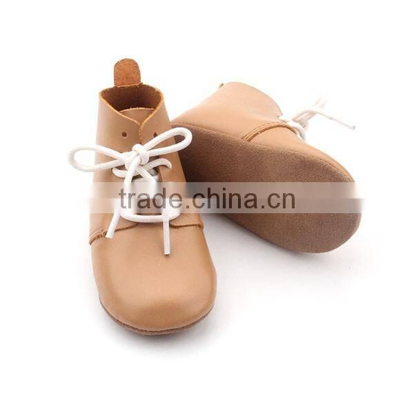 Fashion top selling genuine leather baby boots
