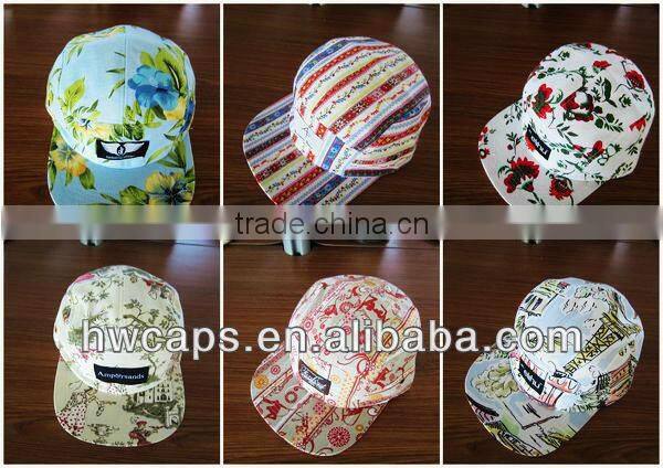 Wholesale design embroidery custom corduroy 5 panel cap