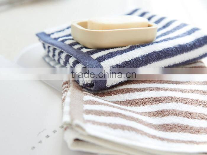 Cheap 100% Cotton Stripe Face Washer Towels