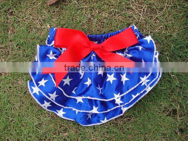 2014 Brightly painted Hot Pink Polka Dot Satin baby's Bloomer Lovely Girls Diaper cover with Bowknot kids petti Bow bloomer