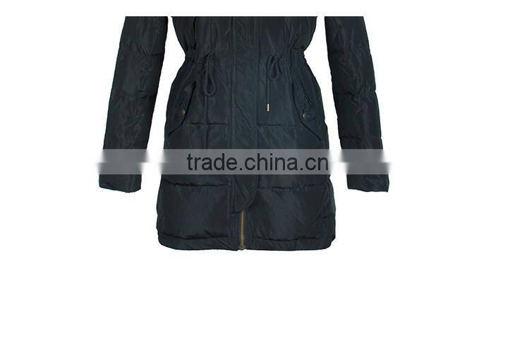 Womens faux fur coat long down coat with fur