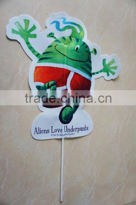 flying logo hand flag