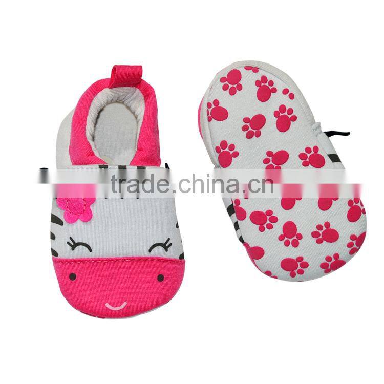 Cute smile cat face printed Baby footwear