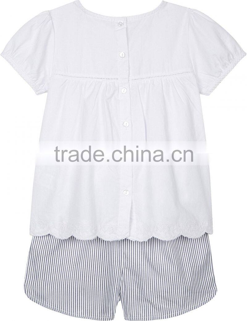 2017 Summer Season Custom Made Design for Kids Clothing T shirt and Shorts Set