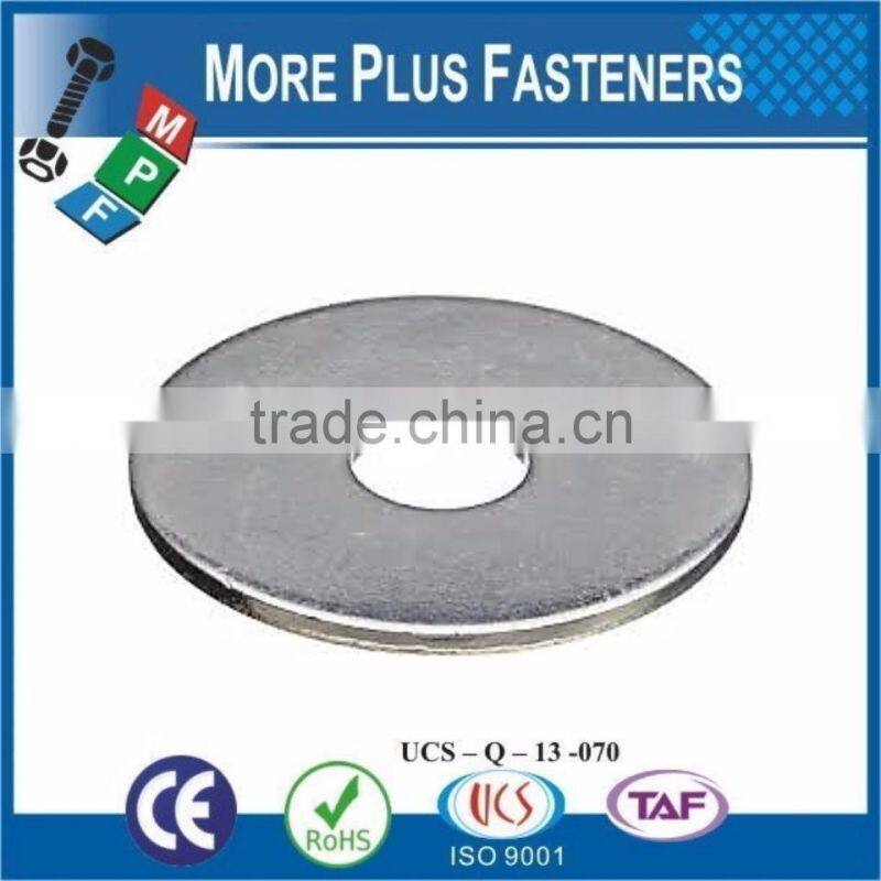 Made in Taiwan Fender Washer Zinc Plated Silicon Bronze Stainless Steel Thick