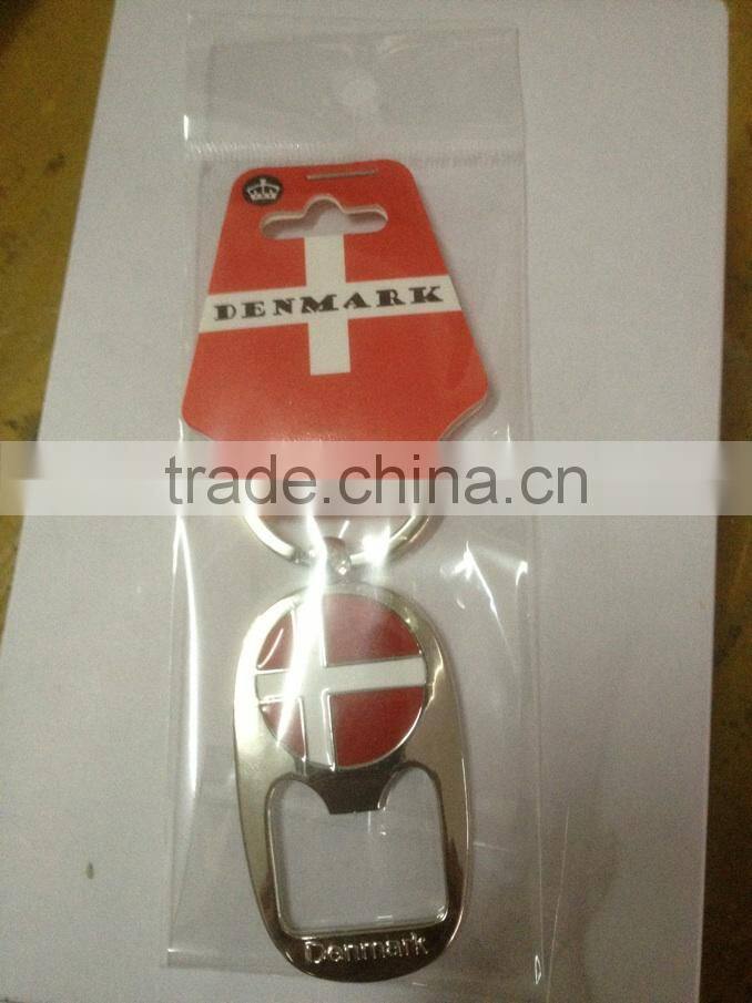 Danmark high quality metal souvenir keychain