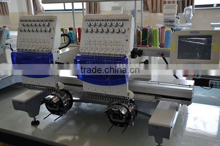 1202 1502 two heads double heads cap computer embroidery machine price