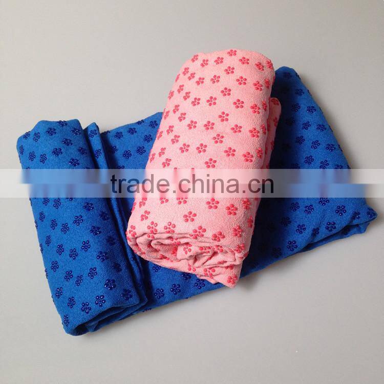 Microfiber yoga towel non slip private label yoga towel
