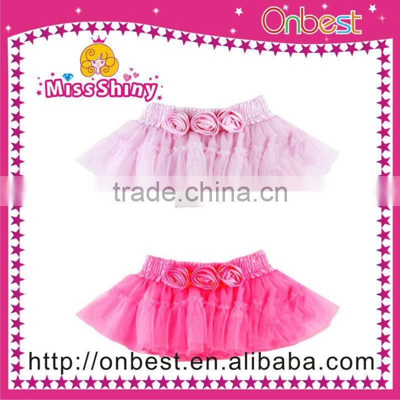Good quality Pettiskirt Baby Girl Ruffle Tutu Pettiskirt with zebra bow