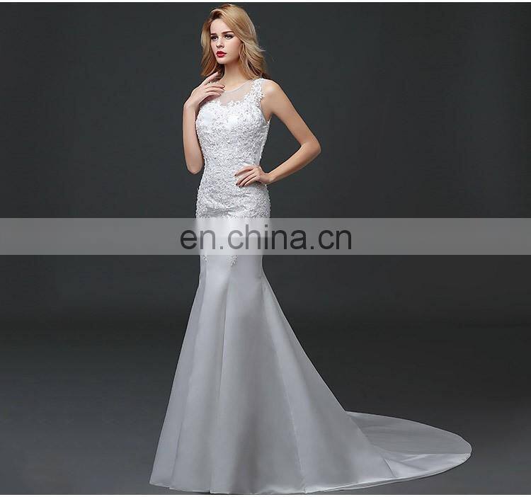 HS1609 2016 Latest Mermaid Long Train Bridal Wedding Dress Ball gown