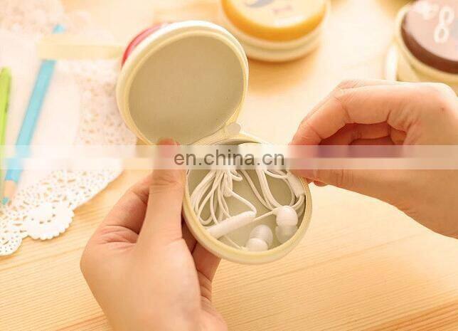 Coin Purse Headphone Case Canvas Pouch Carry Bag Kawaii Purse Hard Box Key Kids Wallet Cute Cartoon Storage Box Bags Children