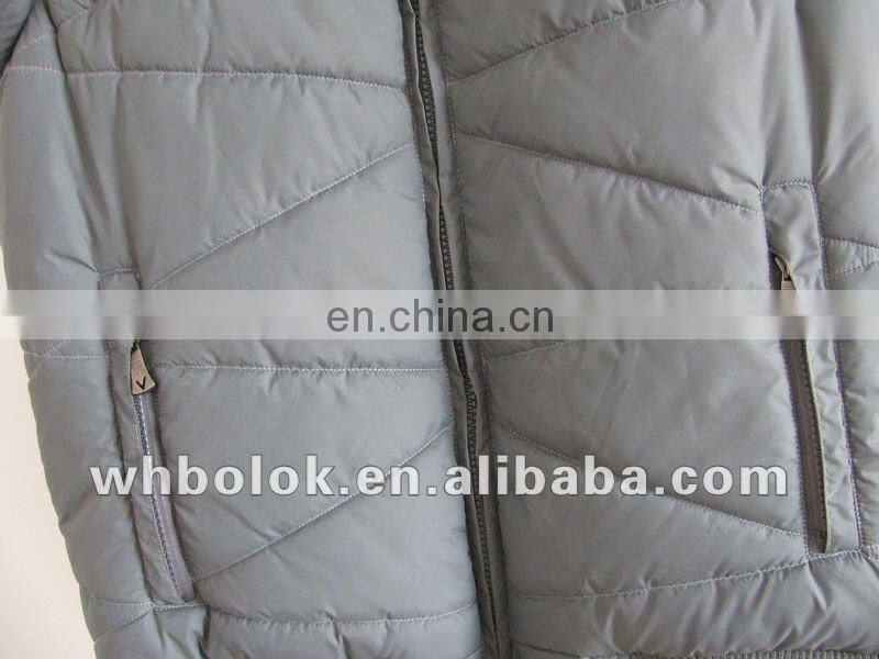 Fashionable mens quilted waistcoat with hood winter vest