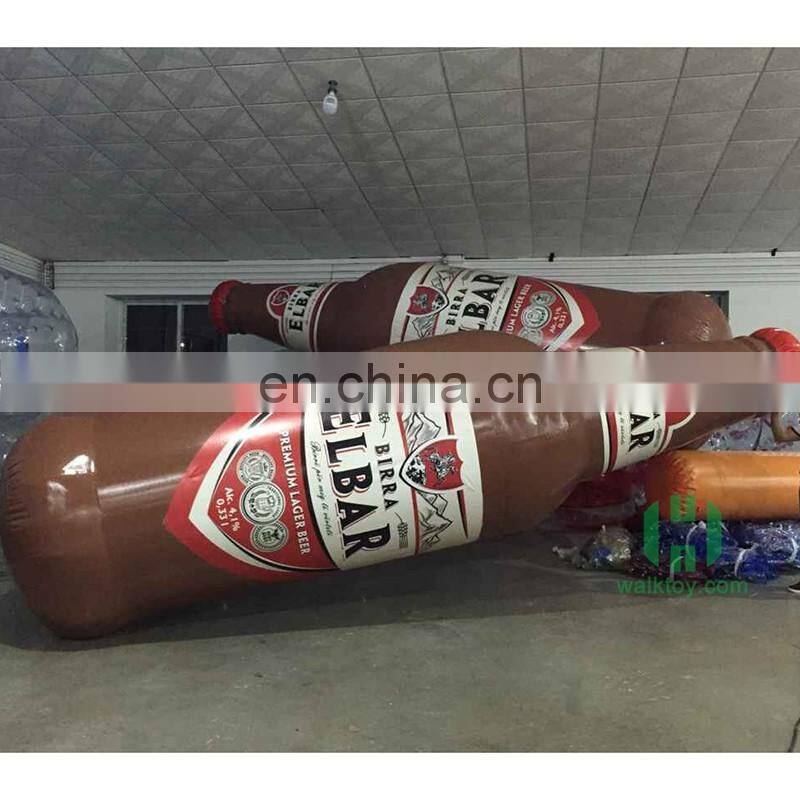 HI EN71 Giant inflatable beer bottle Decor for outdoor sport and event air inflatable