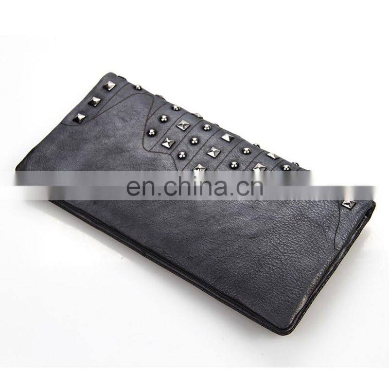 Very popular retro men leather wallet money clip brands