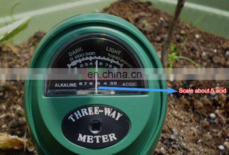 Insert Probe 3 in 1 Mechanical Plant Fertile Moisture Soil Survey PH Tester