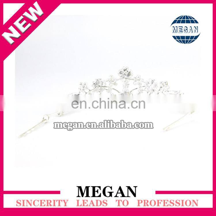 Wholesale Princess Design Hair Accessories Luxury Rhinestone Bridal Crown Wedding Tiara