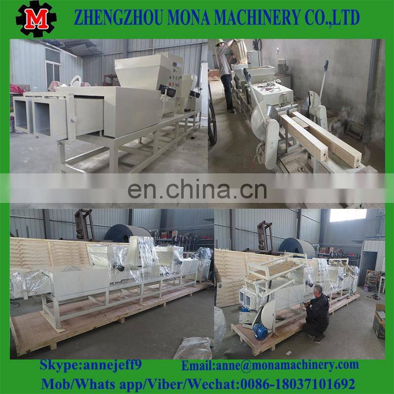 Sawdust recycling wood pallet foot making machine/wood pallet block hot press making machine for sale