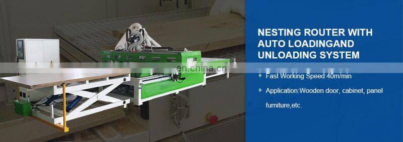Mingmei Auto Loading unloading Device 1325 CNC Router With Boring Head