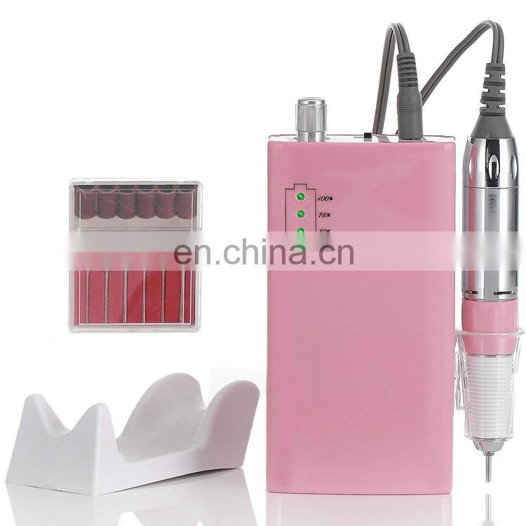 Rechargeable 30000RPM Nail Extension Manicure Nail Art Polish Cover Pink Clear Jelly Camouflage UV Gel Popular Nail Drill 101