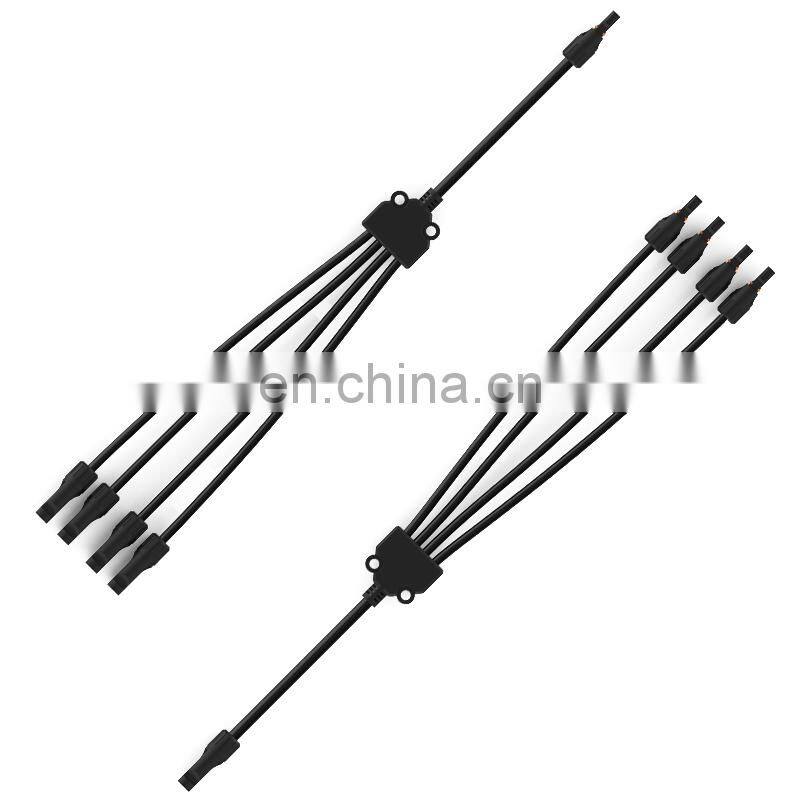 TUV type y branch type solar panel adaptor cable connectors