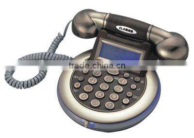 home appliance antique brass telephone