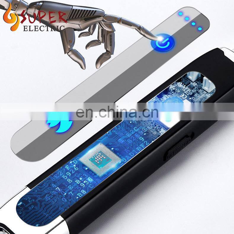 2019 Hot Selling Metal Rechargeable Flameless Windproof Customizable Electric USB Lighter for Candle Kitchen Stove