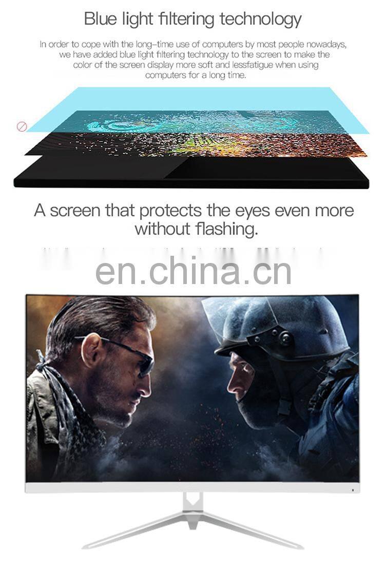 24 Inch PC Monitor 75Hz 165Hz TN Lcd Display Desktop Gaming Computer Curved Panel Screen HDMI/DP/VGA