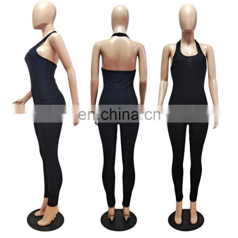 2021 New Fashion Plain Long Sleeve Jacquard 3 Piece Fall Sets Women Zipper Tracksuit Set