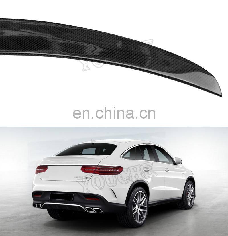 AMG style rear trunk wings spoiler for Mercedes Benz GLE class W292 C292 coupe 2016+ carbon fiber spoiler