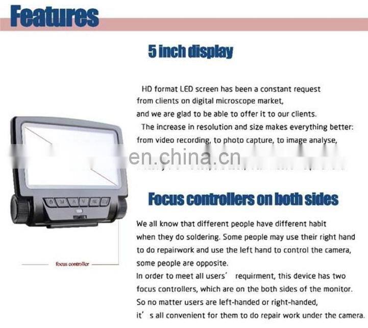 ADSM301 Andonstar 5 Inch Screen Digital Microscope USB Microscope for PCB Repair Tool