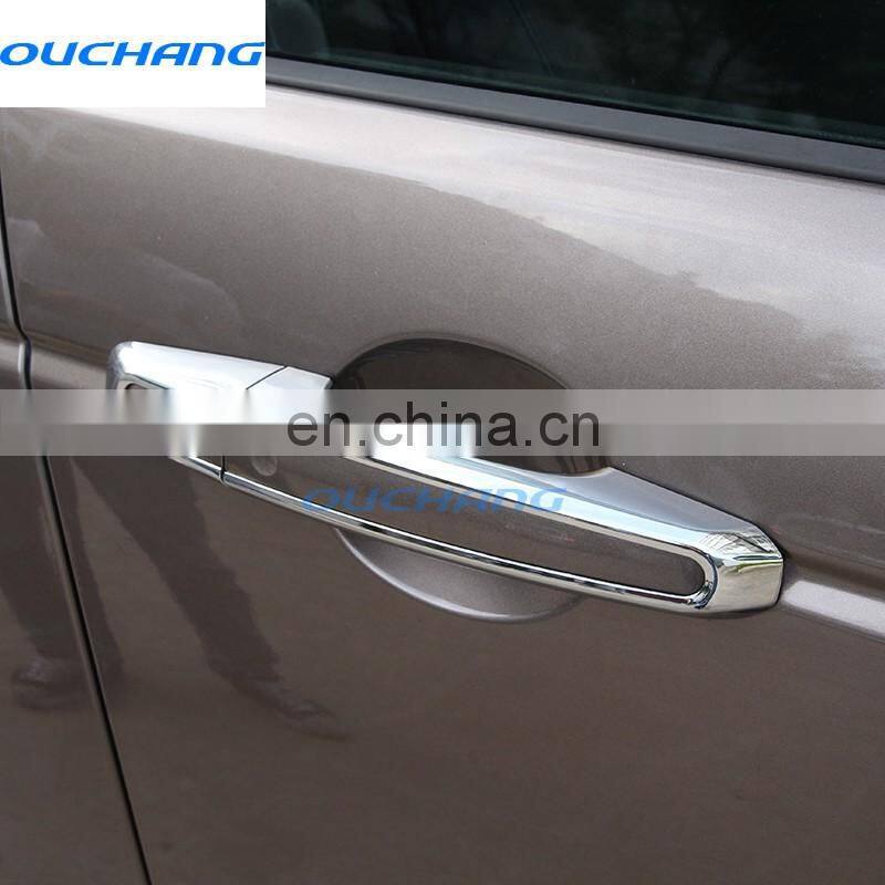 New For Range Rover Evoque For Range Rover Sport For Discovery Sport 2015 2016 2017 Car Accessories Chrome Door Handle Trim 8pcs