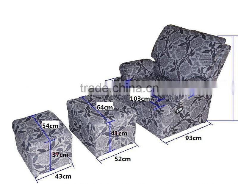 2015 pedicure foot spa massage chair/foot massage sofa chair/sofa recliner