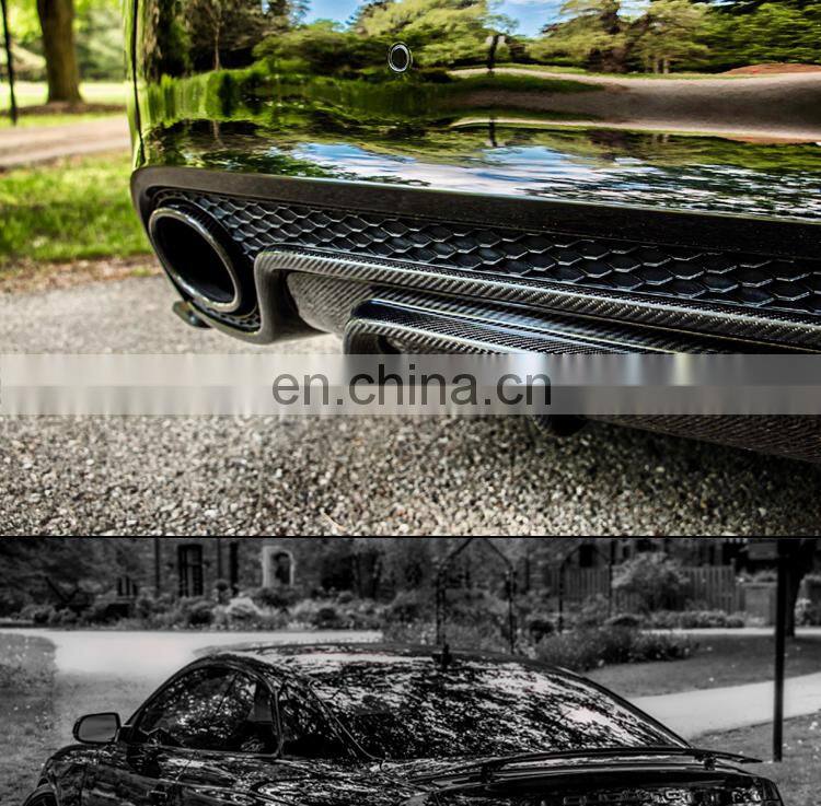 Runde Original Car Carbon Fiber Material Body Parts Front Rear Lip Side Skirt For 2012-2016 Audi RS5 Body Kit