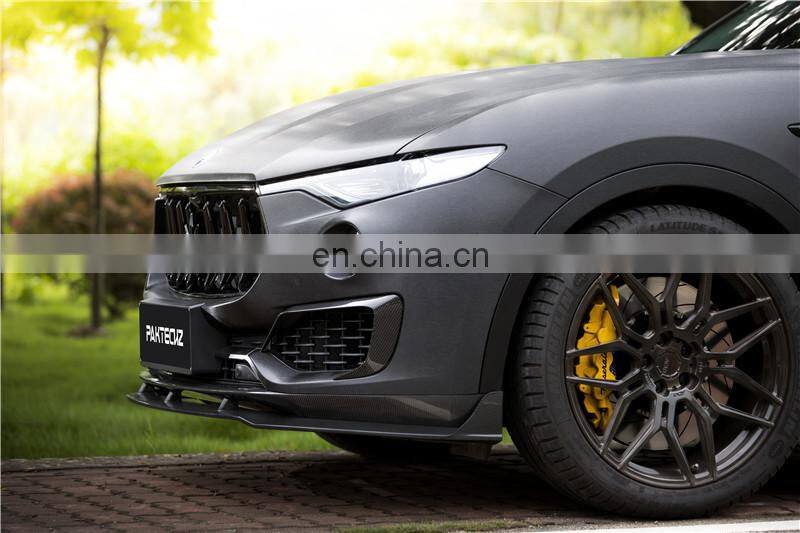 Runde Top Ranking For Maserati Levante Real Carbon Fiber Body Kit Front Lip Rear Diffuser Spoiler Middle Wing