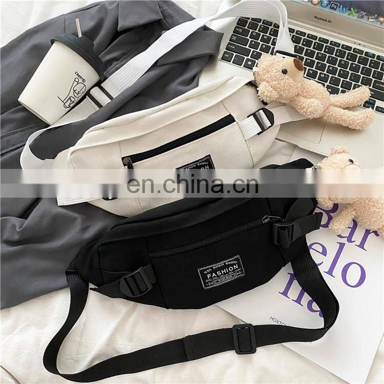 Trendy brand crossbody bag sports wild chest bag hip-hop one-shoulder female student waist bag