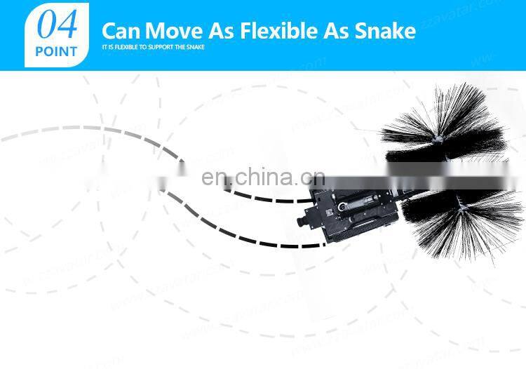 Remote control gas duct/air condition pipe washing equipment robot duct cleaning machine for sale